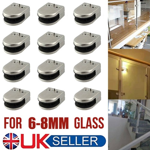 12x glass clamp stainless - 12x,