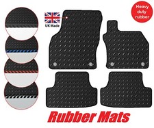 Seat Leon FR MK3 2013-2020 Tailored 3mm Rubber Car Floor Mats & 4 Clips
