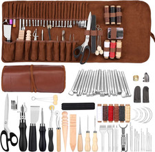 Leather Working Kit Leather Tool Kit Leather Craft Kits with Carving, Stamping &