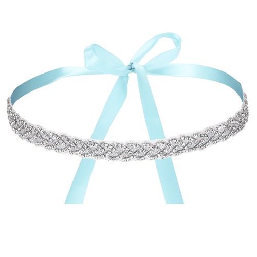 Light blue bridal belt - belt, 2cm