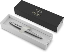 Parker Jotter Ballpoint Pen | Stainless Steel | Medium Point | Blue Ink