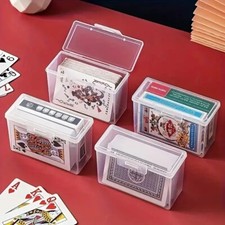 Playing Card Box Clear Deck Box Plastic Two Poker Pictures Can Be Placed