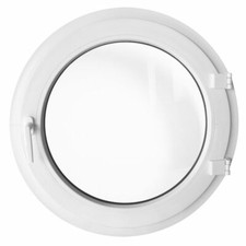 Round Window TURN White uPVC Circular Porthole