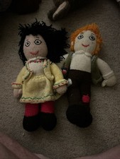Rosie & Jim knitted plush tv character toys, river barge, narrowboat