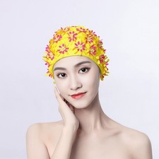 Woman Flower Bathing Cap