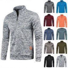 Mens High Neck Jumper Blouse