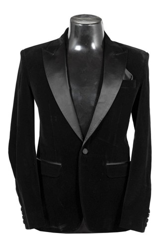 Men black smoking jackets - black,