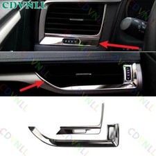 For Lexus RX350 450h 16-19 Chrome Steel Console L&R Air Outlet Vent Cover Trim