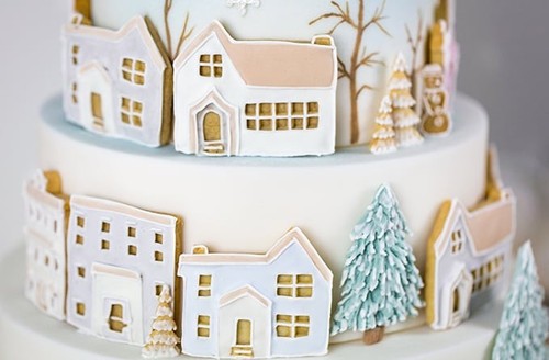 Karen davies winter village - winter,