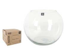 25cm Glass Fish Bowl flower