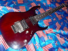 SUPERB IBANEZ RG320 FA TRANSLUCENT BURGUNDY RED ASH GUITAR , FULLY SET UP !