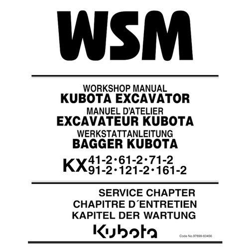 Service manual for kubota - manual,