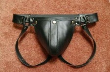 Mens Real Leather Jock Strap