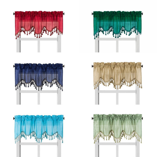 1pc wave waterfall valance - waterfall,