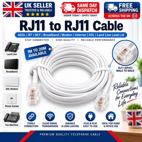 Rj11 cable - bt, sky