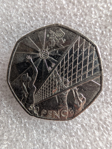 2011 olympic volleyball 50p - volleyball,