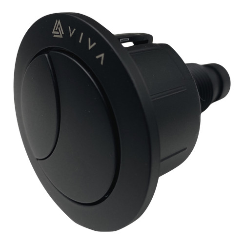 Black toilet push button - push, for