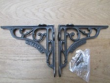 Rustic iron shelf brackets shelving vintage old style shelving PAIR 5"/6"/8"