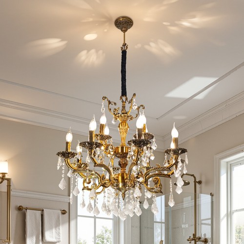 Vintage crystal chandelier - crystal,