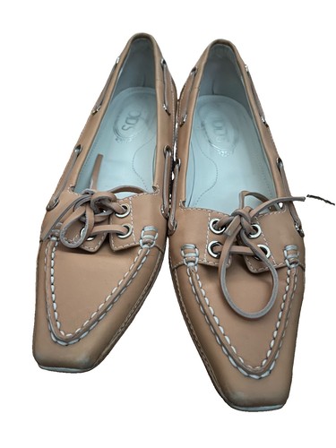 Tods women loafer tan boat - women's,