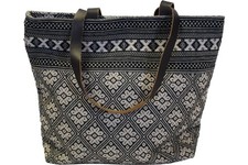 FatFace Black Cotton Leather