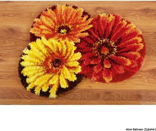 Sunflowers printed latch - sunflowers, hook