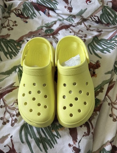 Yellow platform crocs - platform, 4