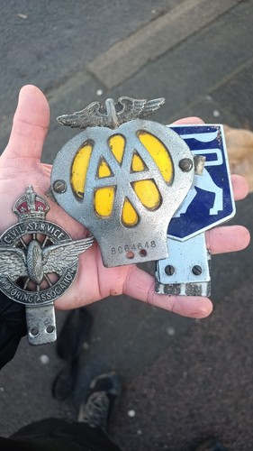 Vintage car badge - badge, memorabilia