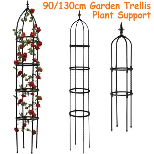 Metal garden obelisk trellis - obelisk,