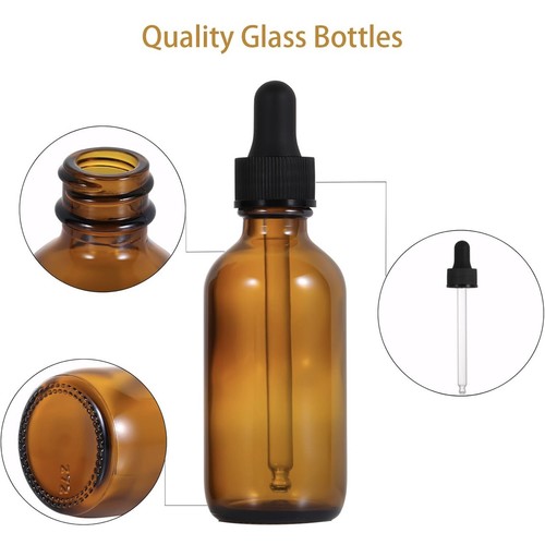 Pack 2oz 60ml amber glass - 60ml,