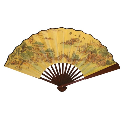 Asian village fan - village, large
