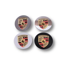 For 4pcs 76mm Prosche Cayenne Panamera Taycan hubcaps wheel centre caps plastic 