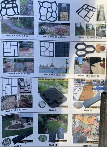 Garden paving brick mould - brick,