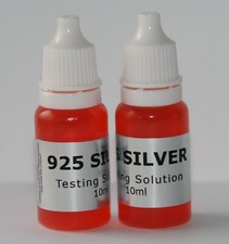 2 x 10ml 925 SILVER Tester