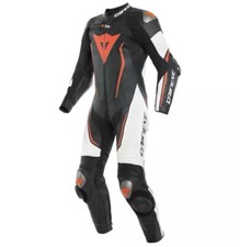Dainese Misano 2 D-Air Airbag One Piece Motorcycle Suit Kangaroo Leather