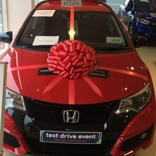 Big giant car - big, bow/