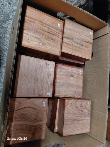African rosewood blank - african, 6x6x2