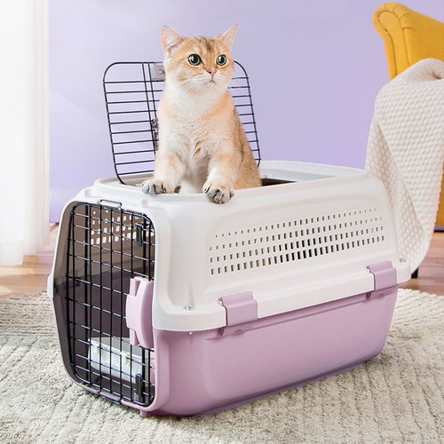 Large pet carrier box cat - pet,
