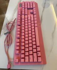 Razer black windows v3 green switch -pink