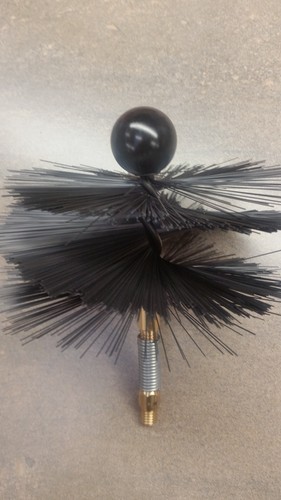 Chimney brush with guide - chimney,