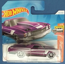 HOT WHEELS 2024 '71 EL CAMINO, PURPLE, SHORT CARD.