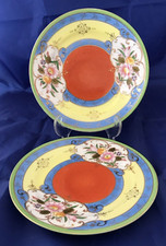 Plate x 2 Genuine Samurai China Hand Painted Japanese China Free Postage