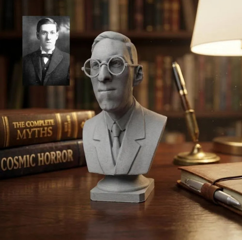 Lovecraft bust statue - bust,