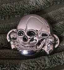 SKULL AND CROSSBONES BIKER