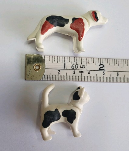Playmobil vintage dog cat - playmobil,