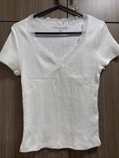 Women's Solid White Crop Top