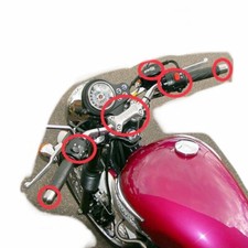 Triumph Bonneville 01-15 Stainless Steel Controls Screws Bolts Handlebar T100