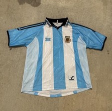 VINTAGE 80s 90s ARGENTINA HOME FOOTBALL SOCCER Collar JERSEY 17 XL Ortega Sport