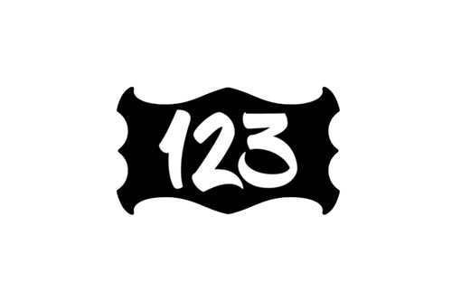 Personalised door number - personalised,