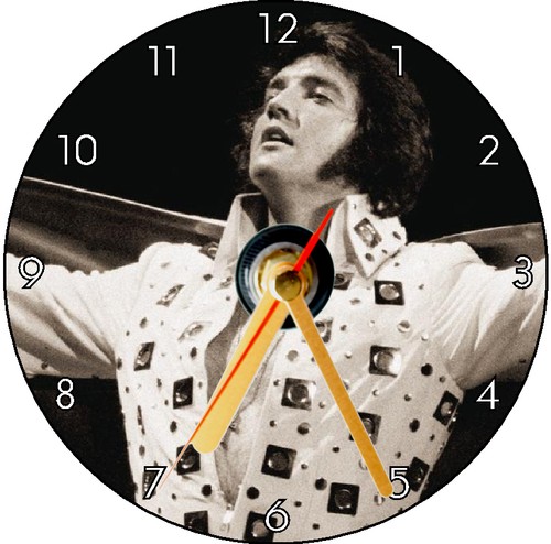Elvis presley cd clock - elvis,